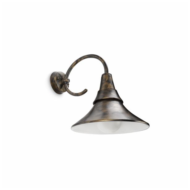 STENSKA VRTNA SVETILKA PHILIPS 17258/42/16 FOWL 1X20W E27 ČRNA