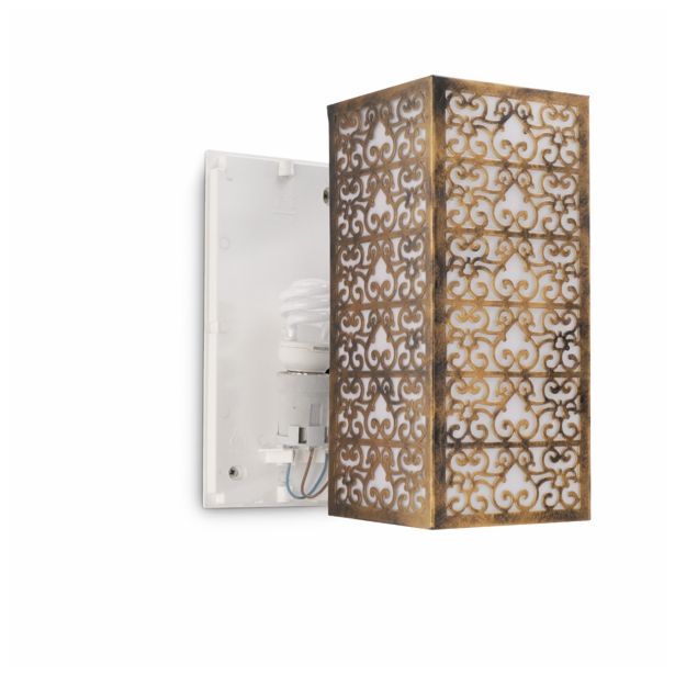 STENSKA VRTNA SVETILKA PHILIPS 17260/42/16 IDYLLE 1X15W E27 ČRNA