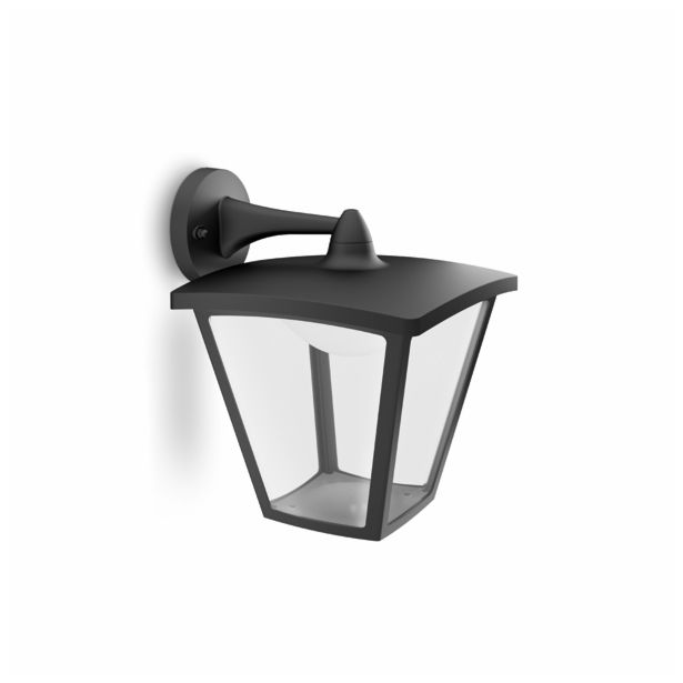 STENSKA VRTNA SVETILKA PHILIPS COTTAGE 1X4.5W LED 15481/30/16 ČRNA