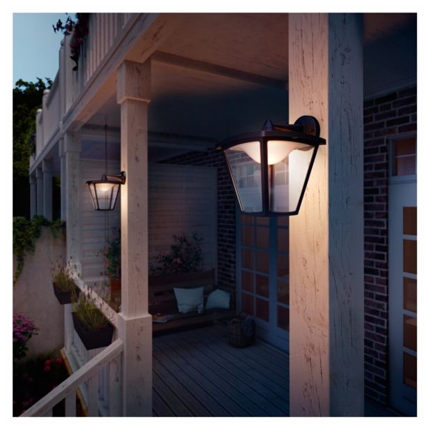 STENSKA VRTNA SVETILKA PHILIPS COTTAGE 1X4.5W LED 15481/30/16 ČRNA