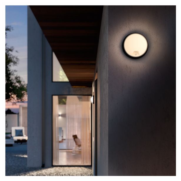 STENSKA VRTNA SVETILKA PHILIPS EAGLE 1X3.5W ČRNA, LED