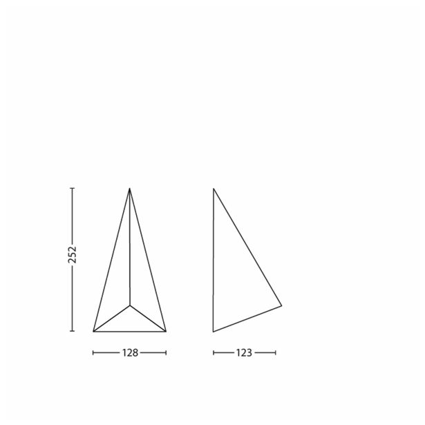 STENSKA VRTNA SVETILKA PHILIPS HILLS 2X2.5W ANTRACIT, LED