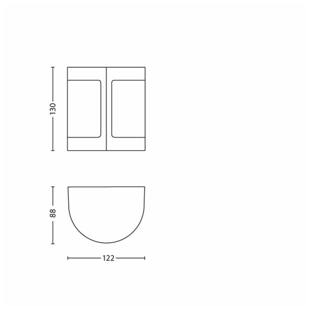 LED ZUNANJA STENSKA SVETILKA PARROT 3W