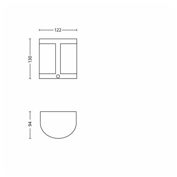 LED ZUNANJA STENSKA SVETILKA PARROT 3W SENZOR