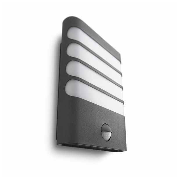 SENZORSKO SVETILO PHILIPS RACCON 1X3W S SENZORJEM ANTRACIT, LED