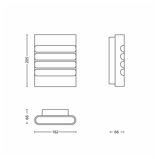 STENSKA VRTNA SVETILKA PHILIPS RACCOON 1X3W INOX, LED