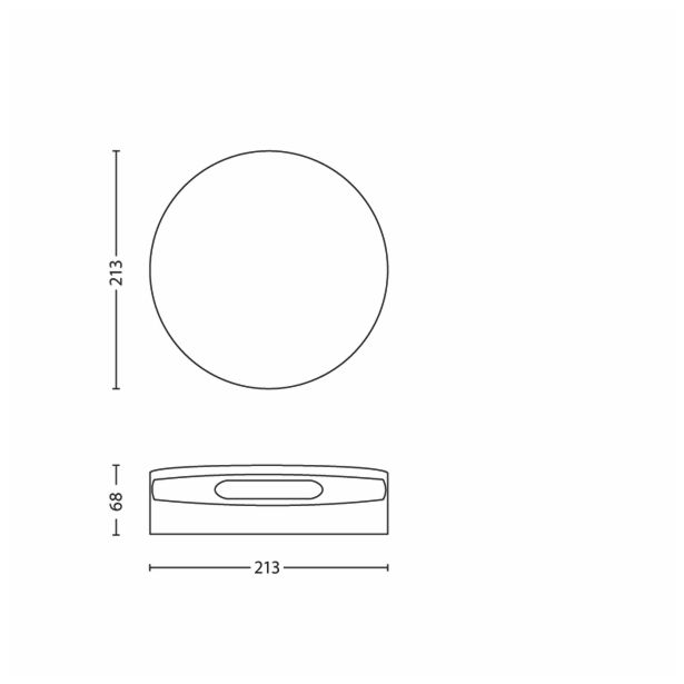 STENSKA VRTNA SVETILKA PHILIPS TRANQUILITY 2X7.5W ANTRACIT, LED