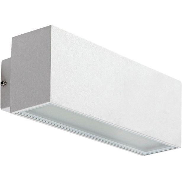 STENSKA VRTNA SVETILKA RABALUX MATARO 10W L18CM BELA