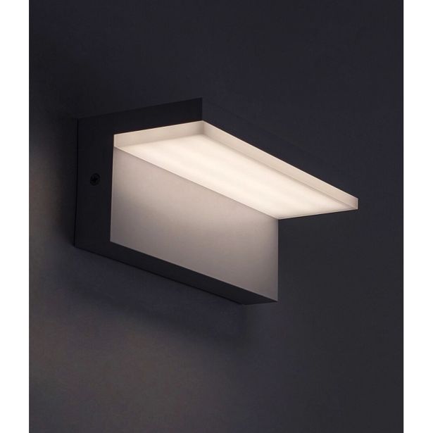 STENSKA VRTNA SVETILKA RABALUX ZARAGOZA 10W L21CM BELA