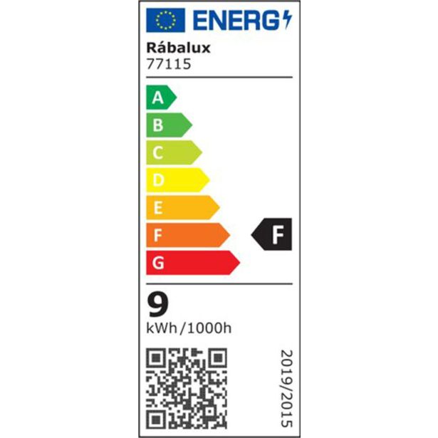 STENSKA VRTNA SVETILKA RABALUX ZARAGOZA LED S SENZORJEM 9W ČRNA IP54