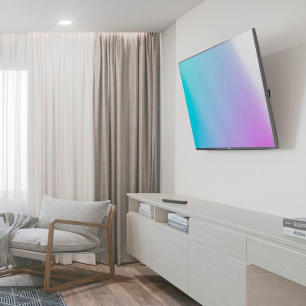 STENSKI NOSILEC ZA TV, NAGIBEN, 122 CM (48") DO 25 KG, RAZMIK MED STENO 2,9 CM