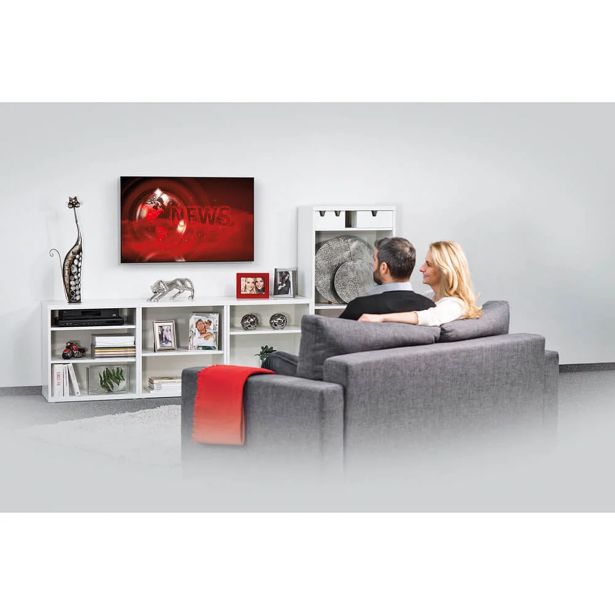 STENSKI NOSILEC ZA TV, TRDEN, 117 CM (46") DO 25 KG, RAZMIK MED STENO 2,5 CM