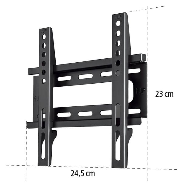 STENSKI NOSILEC ZA TV, TRDEN, 117 CM (46") DO 25 KG, RAZMIK MED STENO 2,5 CM