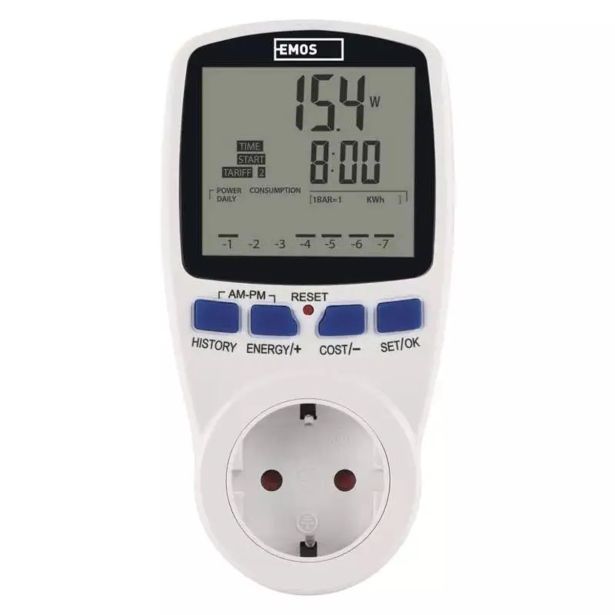 STIKALNI SIGNALNI ELEMENT EMOS MERILNIK PORABE ENERGIJE OD 2W DO 3680W 230V AC
