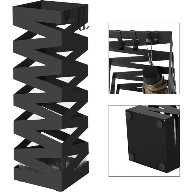 STOJALO ZA DEŽNIKE SONGMICS KOVINSKO LUC16B ČRNO