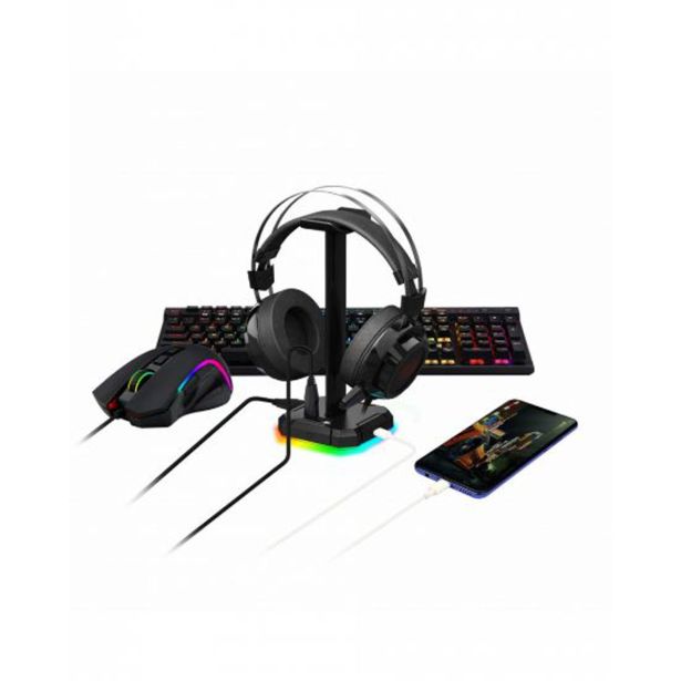 STOJALO ZA SLUŠALKE REDRAGON SCEPTER PRO HA300, ČRN