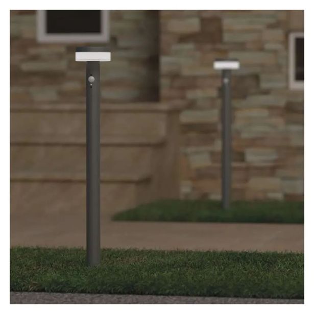 STOJEČA VRTNA SVETILKA EMOS TERION S PIR SENZORJEM 12.5 X 12.5 X 80 CM