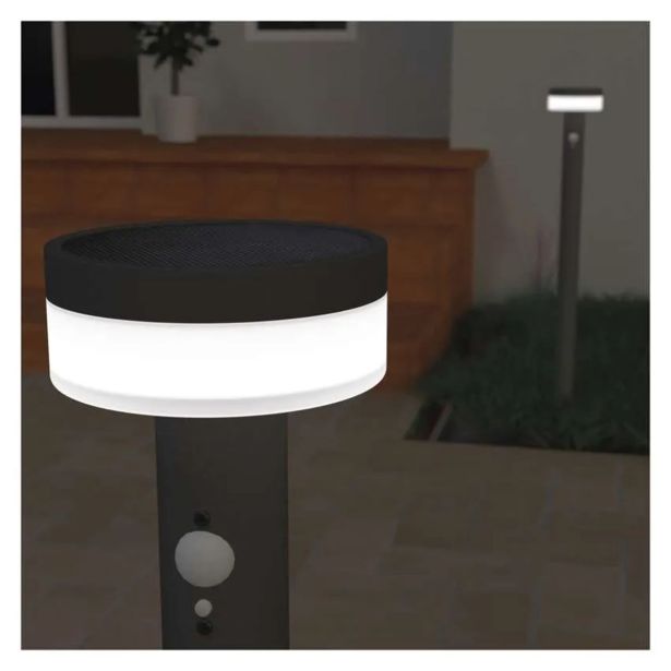 STOJEČA VRTNA SVETILKA EMOS TERION S PIR SENZORJEM 12.5 X 12.5 X 80 CM