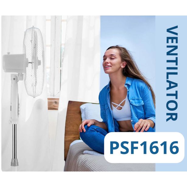 STOJEČI VENTILATOR PLATINET PSF1616 16" (41CM) BEL