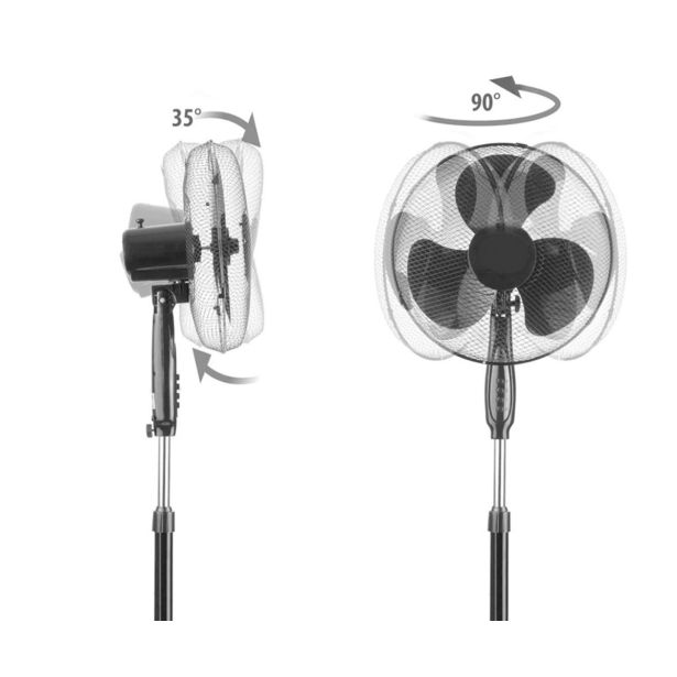 STOJEČI VENTILATOR PLATINET PSF1616 16" (41CM) ČRN