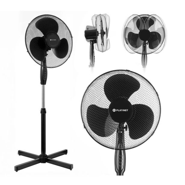 STOJEČI VENTILATOR PLATINET PSF1616 16" (41CM) ČRN