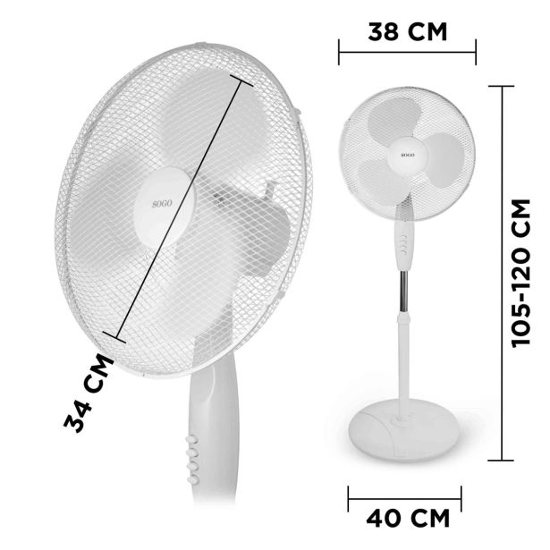 STOJEČI VENTILATOR SOGO VEN-SS-21220