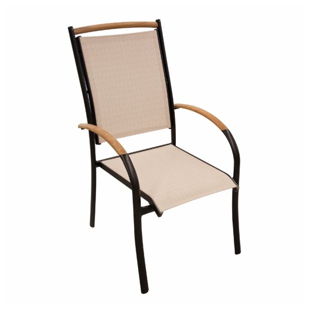 STOL IZ TEKSTILENA BIVA MODENA NAKLADALEN BEŽ