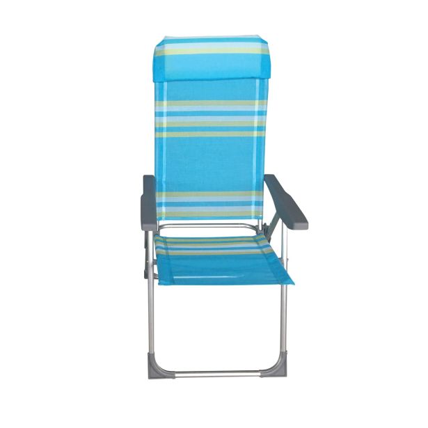 STOL ZA KAMPIRANJE MQ GENOVA MODER 57X60X110 CM ZLOŽLJIV