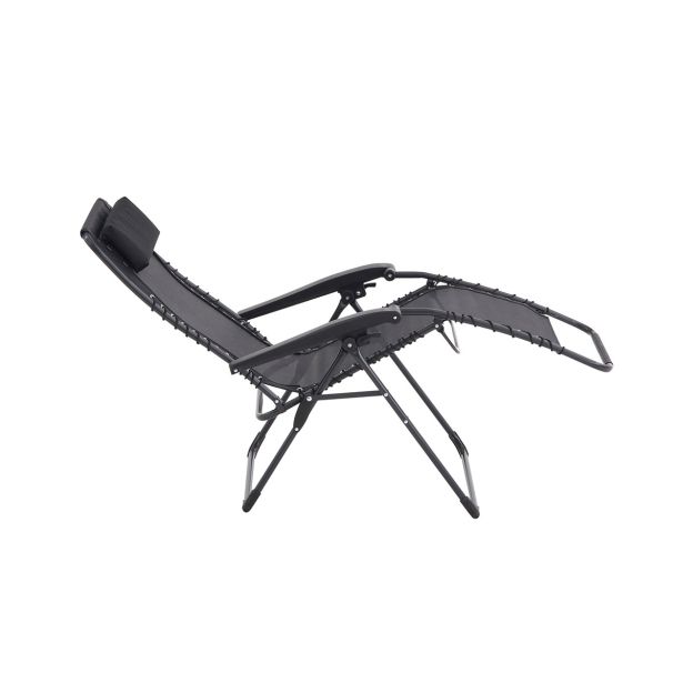 STOL ZA KAMPIRANJE NATERIAL ZERO GRAVITY II JEKLO TEKSTILEN 2X1 TEMNO SIV