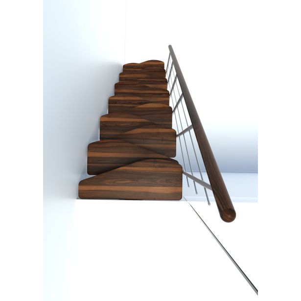 STOPNICE MINKA QUATRO BELA/TEMNA BUKEV