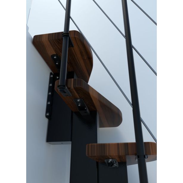 STOPNICE MINKA QUATRO ČRNA/TEMNA BUKEV