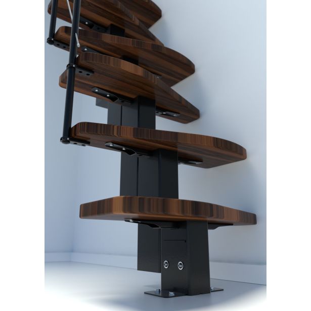 STOPNICE MINKA QUATRO ČRNA/TEMNA BUKEV