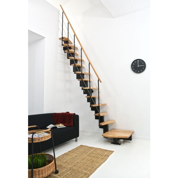 STOPNICE MINKA QUATRO TURN ČRNA/BUKEV