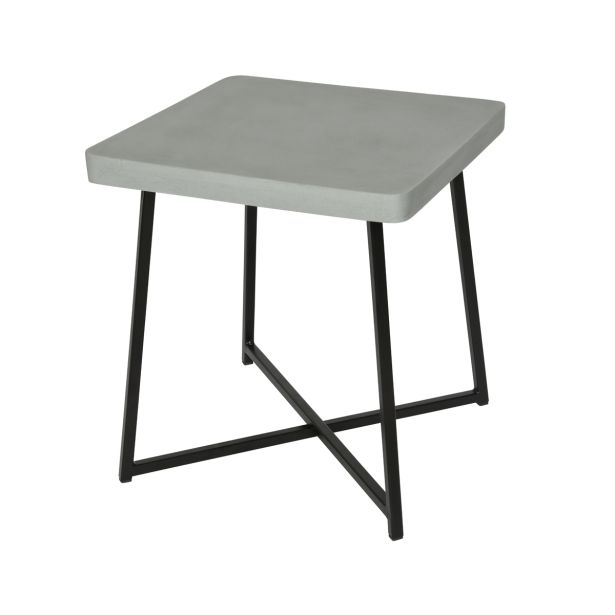 KOVINSKA MIZA DECORIS STRANSKA SAN MONICA 38X38X41 CM