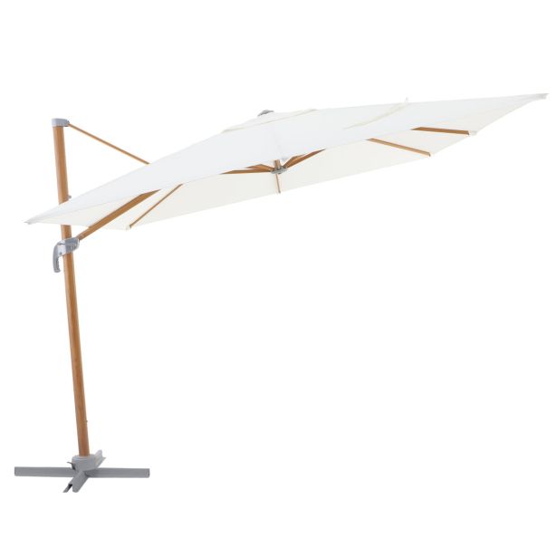 SENČNIK NATERIAL STRAN. AGORA 290X290 BEL ALU, JEKLO 250G