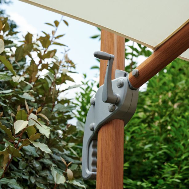 SENČNIK NATERIAL STRAN. AGORA 290X290 BEL ALU, JEKLO 250G