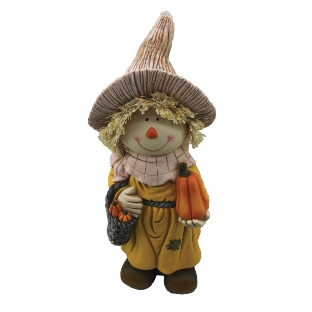 JESENSKA FIGURA GLOSSTYLE STRAŠILO KERMIČNO 18X18X55 CM