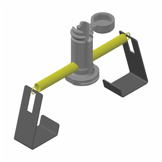 STRELOVODNI PRIBOR HERMI NOSILEC STREŠNI SON01 RF N-N RJAVI 8MM UNIVERZALNI