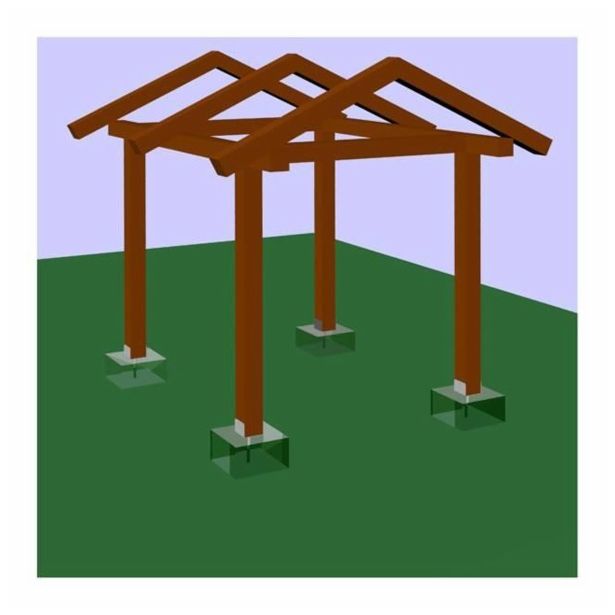 VEZNI ELEMENT ŽELEZNINA PODSTAVEK S PALICO 20X18 CM