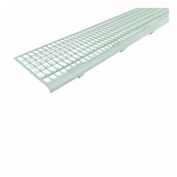 STREŠNI ELEMENT ŠUŠTERŠIČ PVC ZAŠČITA ZA ŽLEB SIVA PROTI LISTJU