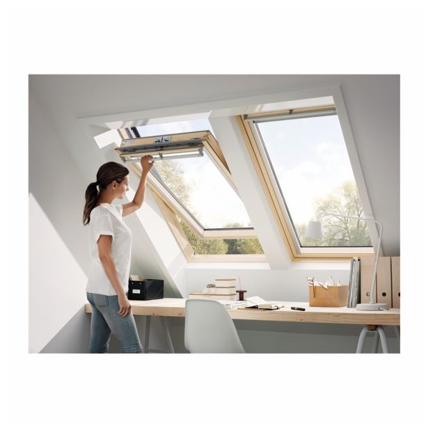 STREŠNO OKNO VELUX GGL MK06 3050 78X118 CM, LESENO