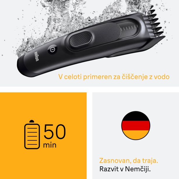 STRIŽNIK ZA LASE BRAUN HC 5530 +3 NASTAVKI