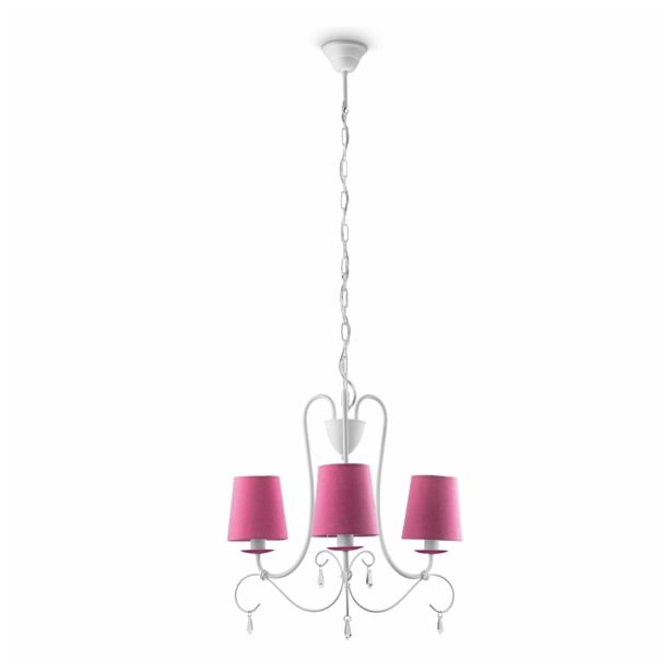STROPNA IN STEN. SVETILKA PHILIPS PRINCESS 3X28W E14 41594/28/16 VIJOLIČNA
