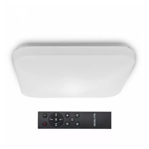 STROPNA LED LUČ, KVADRAT, 72W OPAL + DALJINSKI UPRAVLJALEC