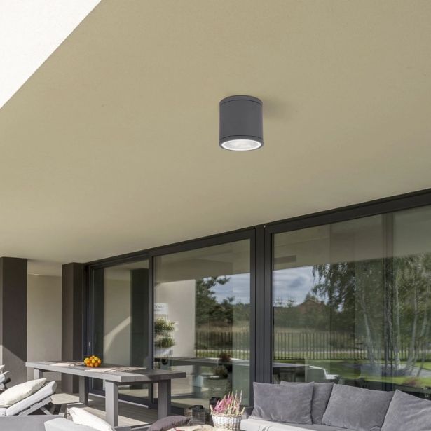 STROPNA VRTNA SVETILKA RABALUX AKRON 8150 GU10 35W SIVA