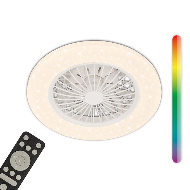 STROPNI VENTILATOR BRILONER GALA LED 15W BELA