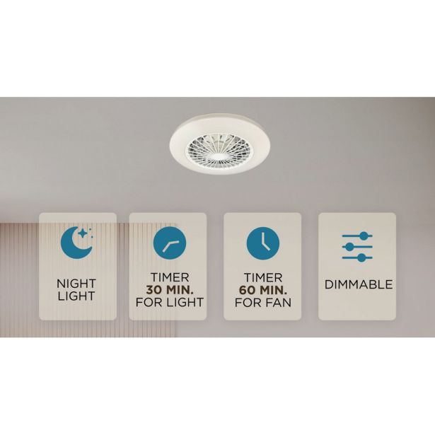 STROPNI VENTILATOR FEROTEHNA LIVIA D486 48W 3000-6500K RC