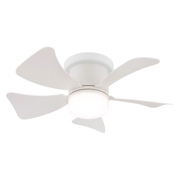STROPNI VENTILATOR GLOBO KOVINSKI BEL MAT LED