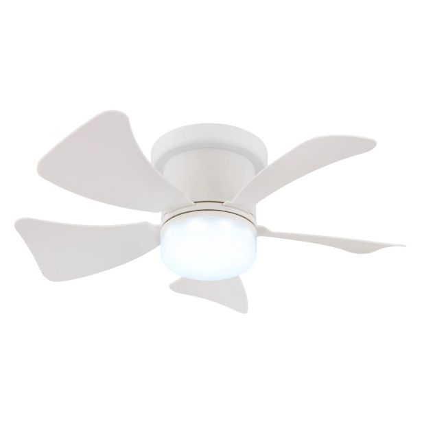 STROPNI VENTILATOR GLOBO KOVINSKI BEL MAT LED