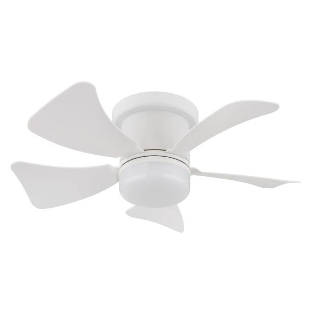 STROPNI VENTILATOR GLOBO KOVINSKI BEL MAT LED